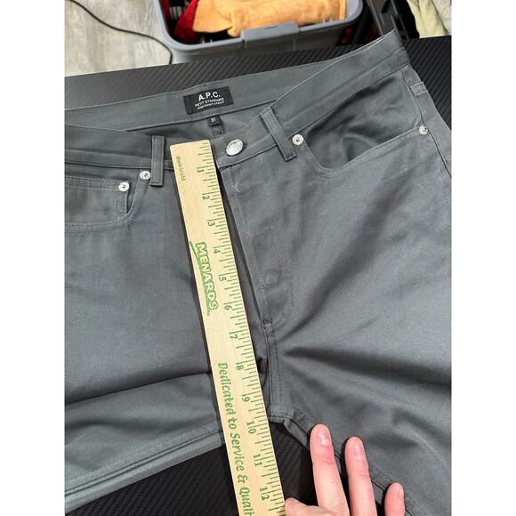 APC Petit Standard Jean Grey Slim Straight Leg NWOT Size 31 - Picture 6 of 11
